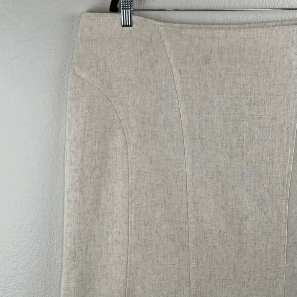 Courtenay Paneled Midi Skirt Heathered Cream NWT Plus Size 22W - Picture 4 of 14